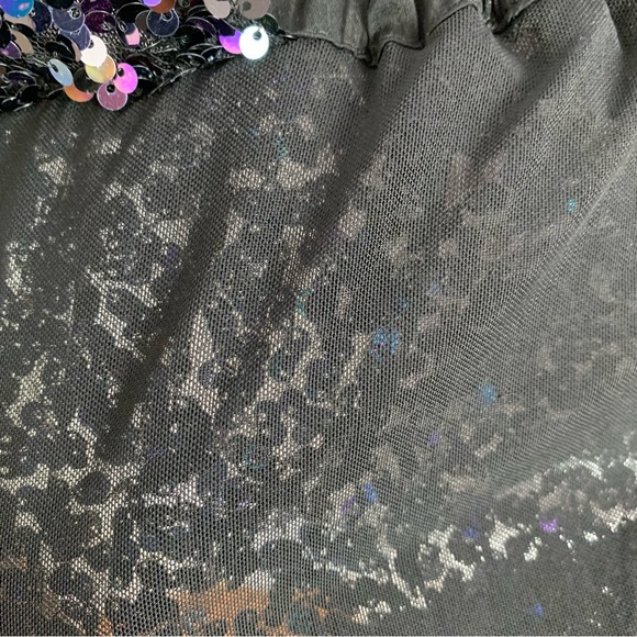 Free People Big Night Sequin Embellished Crop top bra in petrol - Picture 13 of 14